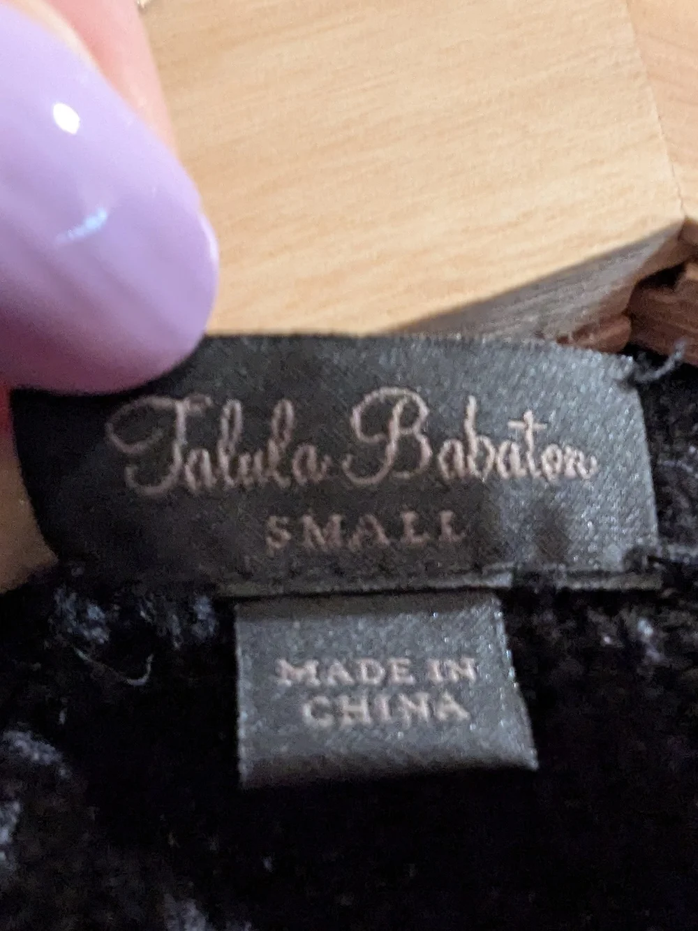 Talula Babaton Black Linen/Silk Blend Open Front Cardigan - Picture 6 of 7